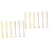 FRCOLOR 2sets Facial Scoop Tool Makeup Spoons Tool Cream Applicator Small Golden Skincare Spoon 6pcs*2 view 1