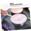 FRCOLOR 2sets Facial Scoop Tool Makeup Spoons Tool Cream Applicator Small Golden Skincare Spoon 6pcs*2 view 3