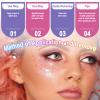 Laza 2 Jars Body Glitter for Valentines Day Hair Accessories Heart Glitter Holographic Chunky Sequins with Glitter Glue for Women Makeup Face Paint Festival Rave Outfits Party Costumes- Colorful Love view 4
