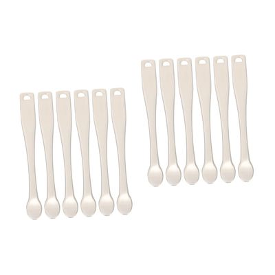 FRCOLOR 12pcs Facial Cream Applicators Reusable Cosmetic Spoons for Skincare Smooth Surface for Even Application for Face Masks and Creams