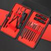 4/7/10/12/16/18/24Pcs Nail Clipper Kit, Finger Nail Clipper Portable Pedicure Manicure Nail Clipper Set Christmas Gifts for Husband Women Boyfriend with Holsters (Black) (Black 16 Pcs Set) view 1