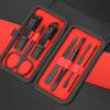 4/7/10/12/16/18/24Pcs Nail Clipper Kit, Finger Nail Clipper Portable Pedicure Manicure Nail Clipper Set Christmas Gifts for Husband Women Boyfriend with Holsters (Black) (Black 7 Pcs Set) view 1