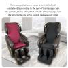 CEUGS Massage Chair Cover, Full Body Shiatsu Massage Chair Cover Dust Protection Massage Chair Cover Stretch Fabric Zero Gravity Recliner Chair Cover,Black,Upper bpdy view 3