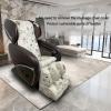 CEUGS Massage Chair Cover, Full Body Shiatsu Massage Chair Cover Dust Protection Massage Chair Cover Stretch Fabric Zero Gravity Recliner Chair Cover,Black,Upper bpdy view 4