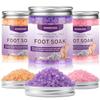XIWEIOO Himalayan Pink feet soka Salt 3 Set Kit Lavender Scent Orange Scent Rose Scent Foot Soak Salts with Epsom Set-Foot Athletes Foot spa Itching,Foot Bath Salt Tea Tree Oil Foot Care view 1