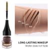 Adurello Cushion Brow Pomade Waterproof Long Lasting Eyebrow Tinted Cream Highly Pigmented Eyebrow Pomade for Natural Brows Shaping Makeup (chocolate) view 4