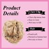 JuvaBun Claw Clip Messy bun-Light Blonde | Hair Pieces for Women | Wavy Curly Hair Bun Clip in Claw Chignon Hairpieces | Hair bun extension Everyday Wear | Synthetic Hair Bun Scrunchie |Light Blonde view 4
