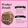 JuvaBun Claw Clip Messy bun-Reddish Blonde |Hair Pieces for Women | Wavy Curly Hair Bun Clip in Claw Chignon Hairpieces |Hair bun extension Everyday Wear| Synthetic Hair Bun Scrunchie| Reddish Blonde view 4