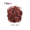 JuvaBun Claw Clip Messy bun - Dark Red | Hair Pieces for Women | Wavy Curly Hair Bun Clip in Claw Chignon Hairpieces | Hair bun extension Everyday Wear | Synthetic Hair Bun Scrunchie | Dark Red view 2