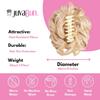 JuvaBun Claw Clip Messy bun - Dark Red | Hair Pieces for Women | Wavy Curly Hair Bun Clip in Claw Chignon Hairpieces | Hair bun extension Everyday Wear | Synthetic Hair Bun Scrunchie | Dark Red view 3