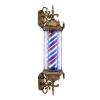 LyeXD 35.43in Barber Pole Retro Style Light, 110V Wall Mount Rotating Barber Light Pole Hair Barber Salon Shop Open Sign, 18W Rotating LED Strips Energy Saving Hair Salon Sign (Red+Blue+White Light) view 1