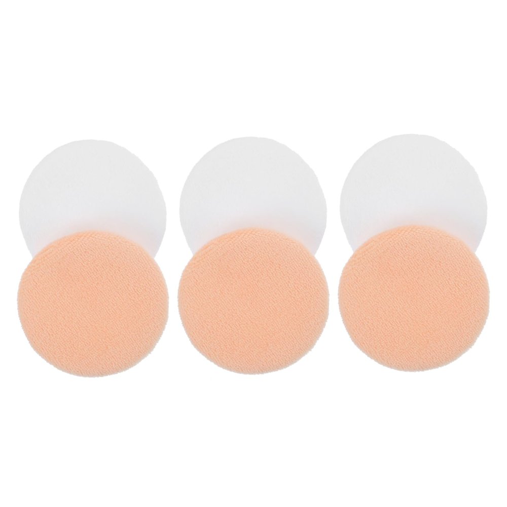 Beatifufu 20pcs Large Cotton Makeup Applicator Sponges Round Powder Puff for Makeup Soft for Cosmetics Ideal for Salon Home Travel Professional Use