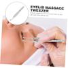 MERRYHAPY Meibomian Gland Massage Lash Extension Tweezers Lash Extensions Tweezers Eye Stye Remover Eyelash for s Chalazion Remover Mascara Stainless Steel Major view 3