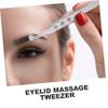 MERRYHAPY Meibomian Gland Massage Lash Extension Tweezers Lash Extensions Tweezers Eye Stye Remover Eyelash for s Chalazion Remover Mascara Stainless Steel Major view 4