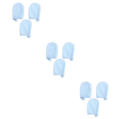 balacoo 9pcs Facial Cleaning Gloves Soft Makeup Removal Pads for Reusable and Washable for All Skin Types Thickened Design