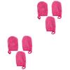 balacoo 6pcs Thickened Makeup Removal Gloves Soft Facial Cleaning Mitts for Reusable Powder Puff Skin Types and Travel view 1