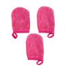 balacoo 6pcs Thickened Makeup Removal Gloves Soft Facial Cleaning Mitts for Reusable Powder Puff Skin Types and Travel view 2