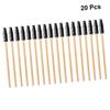 FRCOLOR 60pcs Natural Look Lash Combs Bamboo Handle Eyebrow Makeup Brush Safe Practical for Salon Store Home Lightweight Portable view 2