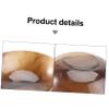 FRCOLOR 3pcs Natural Horn Shaving Bowl for Men Shaving Soap Cup for Fathers Boyfriends view 3