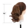 Ponytail Extension 12" Wavy Ponytail Extension, Short Claw Clip Ponytail Hair Extensions Natural Soft Synthetic Claw Clip In Wavy Pony Tails Hairpieces for Women Hairpiece for Women ( Color : 16P613 , view 3