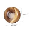 FRCOLOR 2pcs Natural Horn Shaving Soap Bowl for Men Smooth Design Shaving Kit Husband Dad view 3