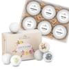 Pack Vegan Bath Bombs with Cocoa Butter & Avocado Oil - Aesthetic Appeal & Aroma, Perfect for Self-Care & Spa, Ideal Gift for Kids, Women and Moms, Pack of 6 (100 grs) view 1