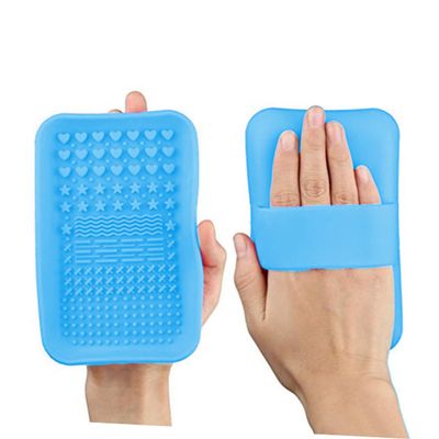 FRCOLOR Silicone Cleaning Pad Makeup Brush Mat Brush Washing Mat for Beauty Tool Makeup Brushes Scrub Board Large Size Easy to Use