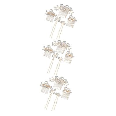 FRCOLOR 15pcs Bridal Hair Comb Elegant Hair and Clips for Brides and Bridesmaids Stunning Decor for Special Occasions