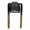 Ponytail Extension Helmet Pigtails 1Pcs Gradient Motorcycle Helmet Braids Ponytail 24Braids Ponytail Extension with Suction Cup for Any Helmet (Helmet Not Included) Hairpiece for Women ( Color : B11 view 2