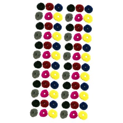 FRCOLOR 48pcs Spiral Hair Ties Ponytail Holder Boys and Girls Elastic Hair Bands Solid Ties Imitation Rabbit Design for Teens and Boys and Girls