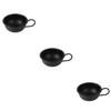 FRCOLOR 3pcs Metal Shaving Bowl for Men Shaving Soap Container for Home Barber Shops Salons Simple Design for Easy Use view 1