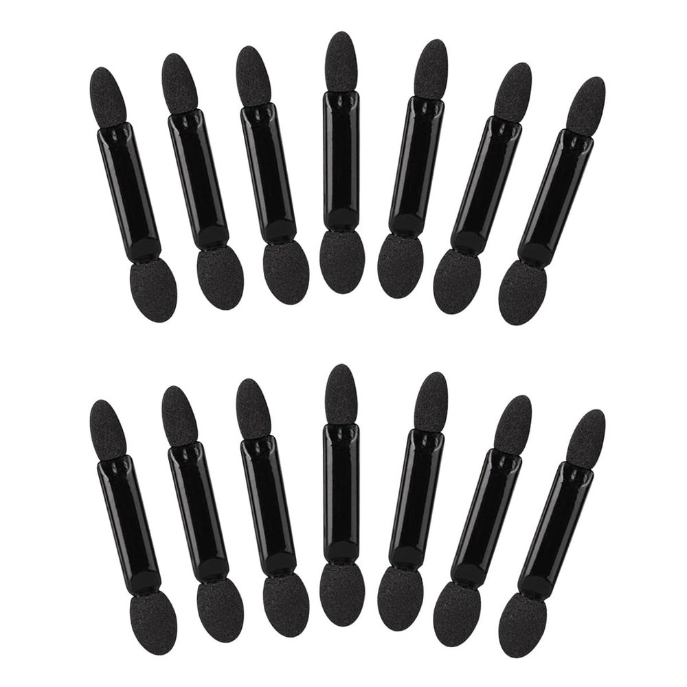 100 pcs Double Ended Sponge Eyeshadow Brush Eye Shadow Brush Makeup Tools Blending Smudging