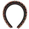 balacoo Rhinestone Headband Fashion Headbands for Women Crystal Rhinestone Russian s Padded Bath Hair Bands Knotted s Girl Fabric Gem Korean Version Woman view 1