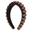 balacoo Rhinestone Headband Fashion Headbands for Women Crystal Rhinestone Russian s Padded Bath Hair Bands Knotted s Girl Fabric Gem Korean Version Woman view 2
