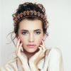 balacoo Rhinestone Headband Fashion Headbands for Women Crystal Rhinestone Russian s Padded Bath Hair Bands Knotted s Girl Fabric Gem Korean Version Woman view 3