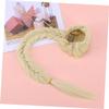 Beatifufu Real Look Synthetic Ponytail Extension Fishtail Braid Human Hair-like Clip in Wig Drawstring Ponytail Hairpiece view 2