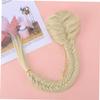 Beatifufu Real Look Synthetic Ponytail Extension Fishtail Braid Human Hair-like Clip in Wig Drawstring Ponytail Hairpiece view 4