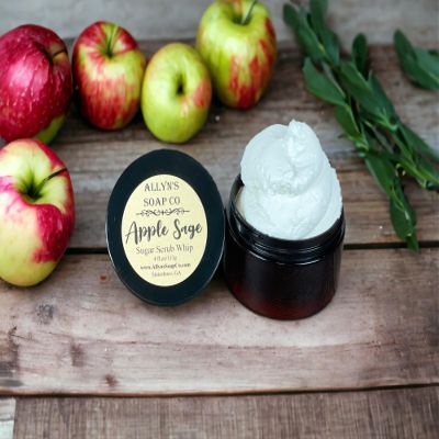Apple Sage Sugar Scrub Whip