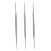 NOLITOY 2sets Cuticle Scraper Nail Cleaners Professional Nail Care Kit Cuticle Pusher Tool Double-sided Spoon for Diy 3pcs*2 view 2