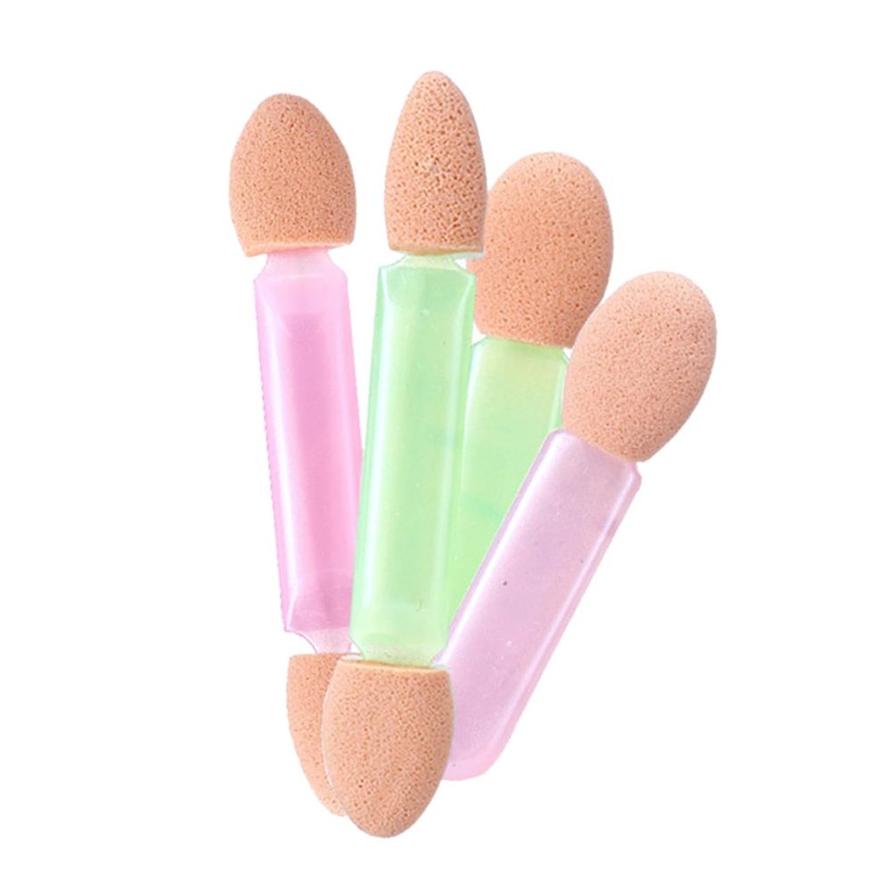 Beatifufu Makeup Essentials 8 Pack Double-headed Sponge Eye Shadow Stick Sturdy Brush Random Color
