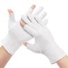 4 Pairs Cotton Moisturizing Gloves Touchscreen - 100% White Cotton Gloves for Dry Hands Sleeping Overnight Lotion Spa Treatment - Moisturizing Night Gloves view 1