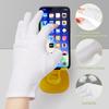 4 Pairs Cotton Moisturizing Gloves Touchscreen - 100% White Cotton Gloves for Dry Hands Sleeping Overnight Lotion Spa Treatment - Moisturizing Night Gloves view 2
