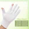 4 Pairs Cotton Moisturizing Gloves Touchscreen - 100% White Cotton Gloves for Dry Hands Sleeping Overnight Lotion Spa Treatment - Moisturizing Night Gloves view 4