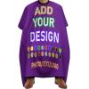 AJIOCIEU Custom Barber Cape Design Add Your Own with Personalized Logo Photo Haircut Apron with Adjustable Neckline Hairdressing Apron, for Adult Men Women Barber Cape, Purple view 1