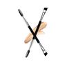 Ksvsonrvi 2PCS Eyebrow Brush, Professional Double-Ended Angled Eye Brow and Spoolie Brush, Black view 1