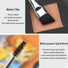 Ksvsonrvi 2PCS Eyebrow Brush, Professional Double-Ended Angled Eye Brow and Spoolie Brush, Black view 3