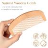 10 Sets Natural Boar Bristle Brush, Pear Wood Dual-Sided Wide Tooth Comb, Travel Pouch - Beard Grooming Kit for Men's Beard Care, Valentine's Gift (Rectangle) view 4