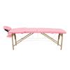 CMFTGDS Massage Table Massage Bed 84 Inches Long Portable 2 Folding Massage Spa Facial Cradle Salon Bed W/Carry Case (Pink) view 2