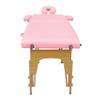CMFTGDS Massage Table Massage Bed 84 Inches Long Portable 2 Folding Massage Spa Facial Cradle Salon Bed W/Carry Case (Pink) view 3