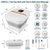 UNIFULL Collapsible Foot Spa Bath with Heat, Motorized Massager, Touch Screen, Foot Pedicure Kit, Temperature Control, Pedicure Foot Spa, Foot Bath view 2